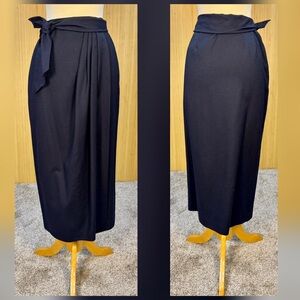 Ralph Lauren Navy Wrap Skirt